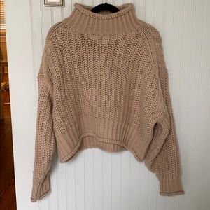 Pink Large Knit Sweater